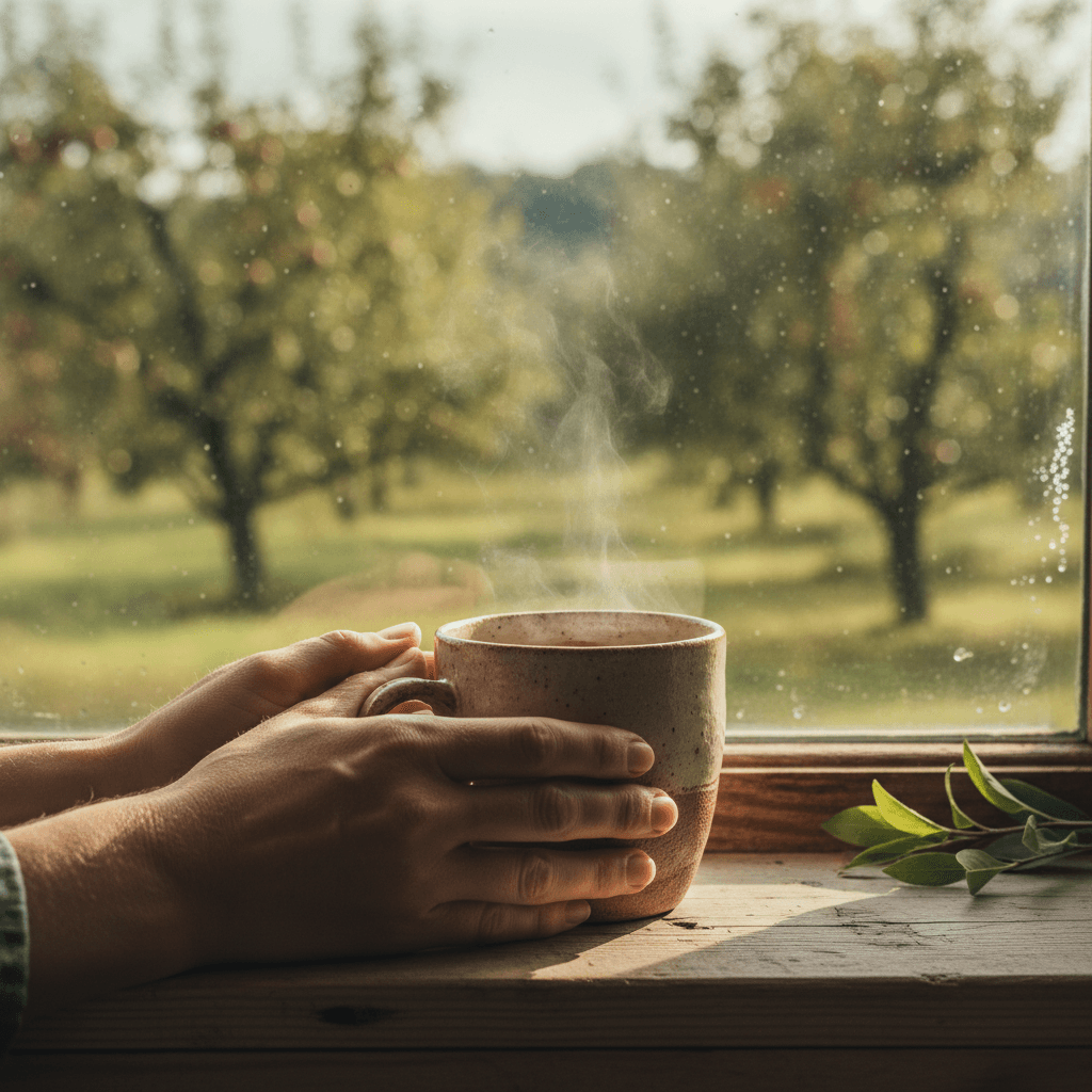 Set of handcrafted ceramic mugs